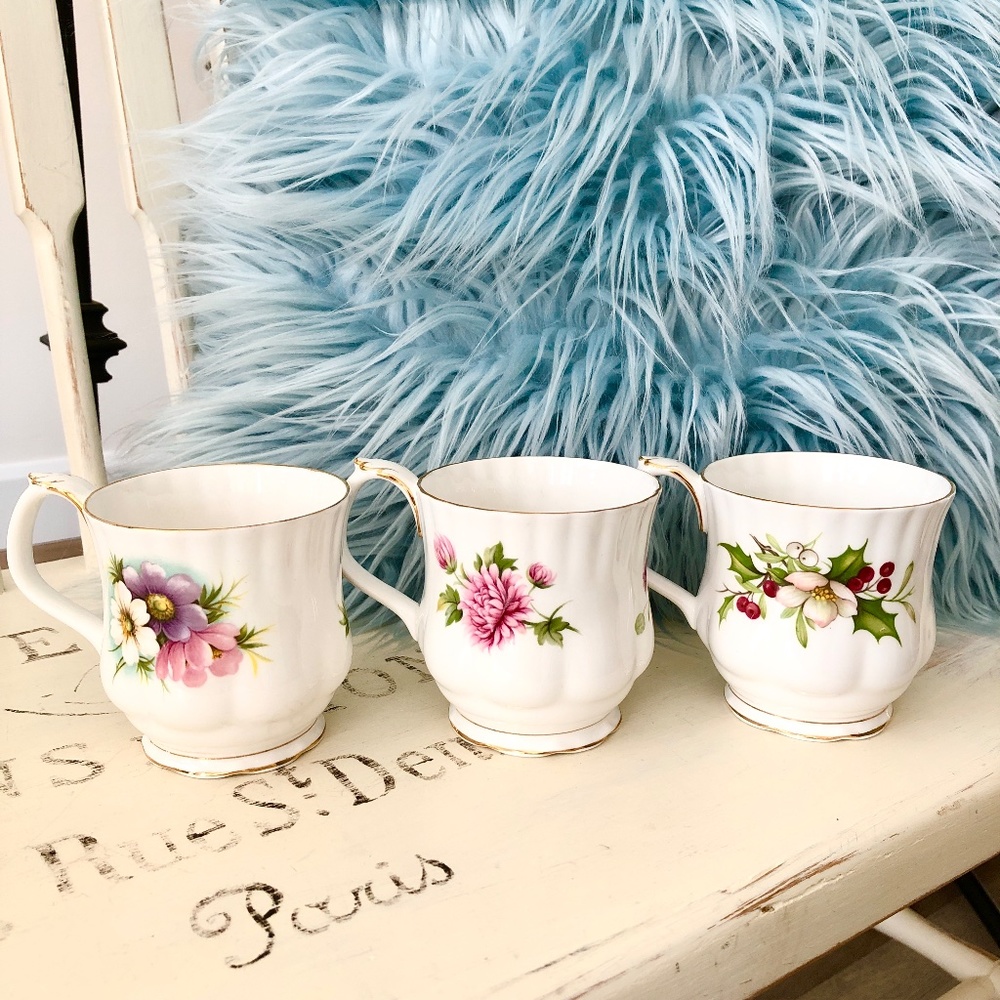 Royal Albert, Bone China, Flower Of The Month Series, China Teacup, Set Of 12 - Picture 10 of 15